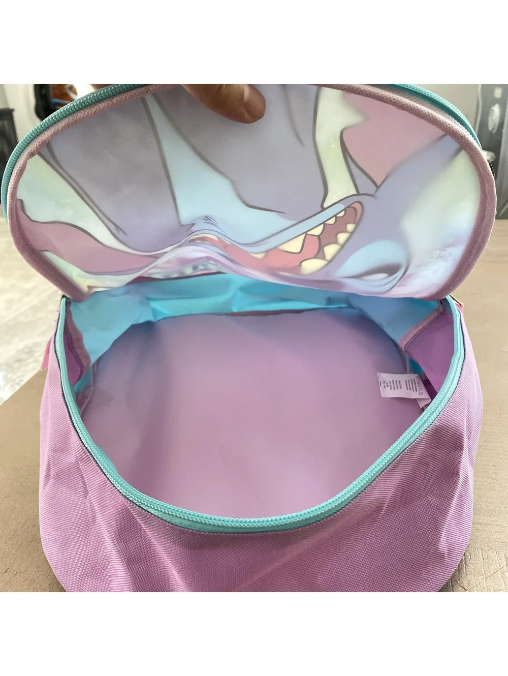 Cute But Weird Cartoon Character Kids Backpack in Blue and P